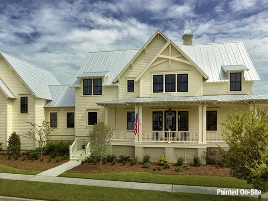 beige house with beige trim