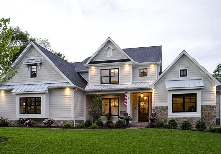 stone and siding combo