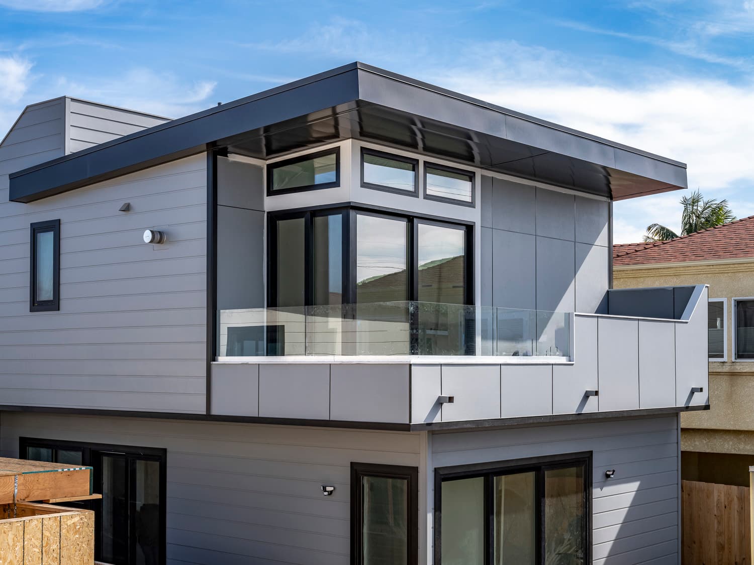 Contemporary - Modular beach house clad in Fine Sand textured Hardie Architectural panel Modular beach house clad in Fine Sand textured Hardie Architectural panel