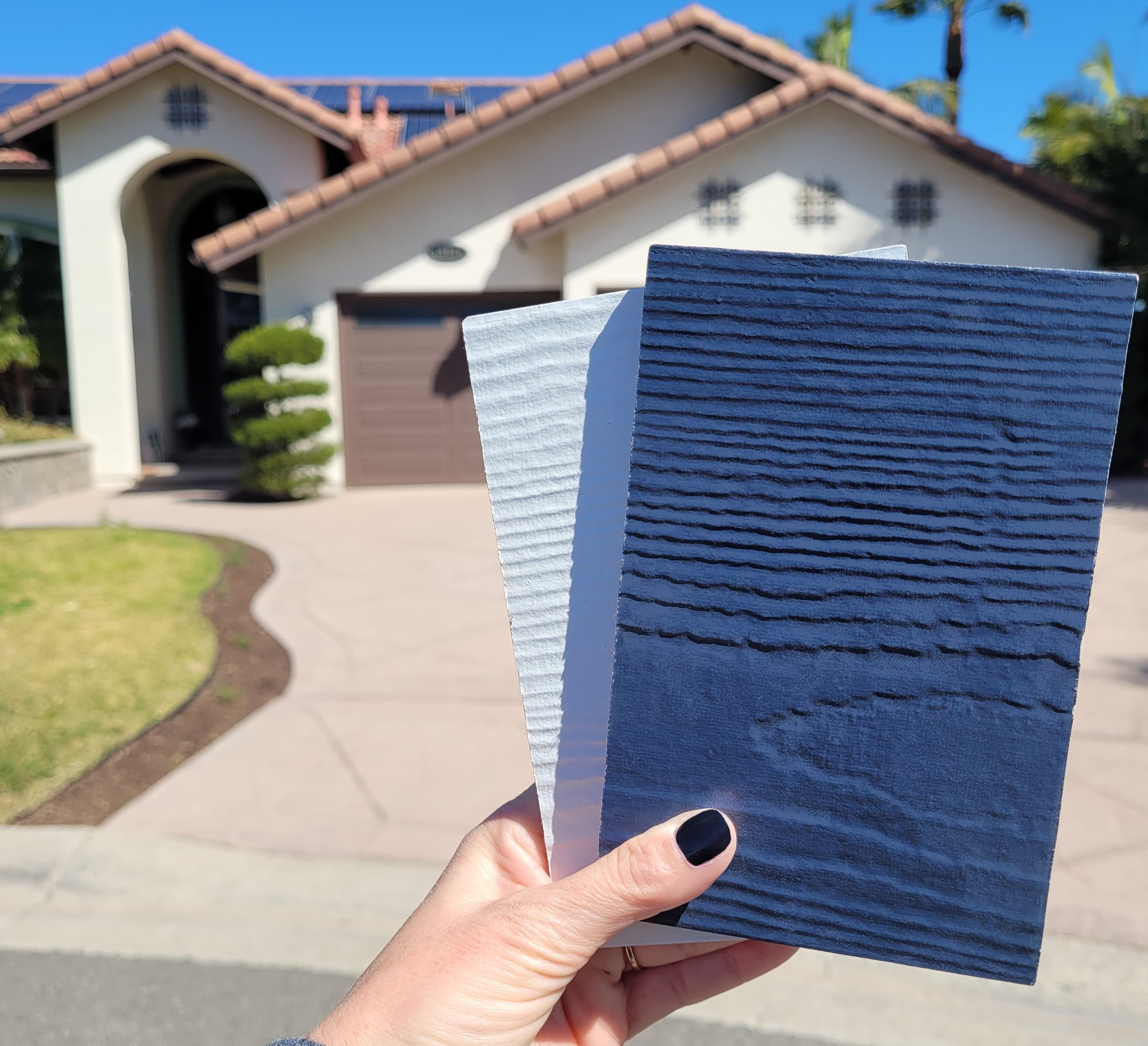 House-Siding-Samples-Dark-Verus-Light-Colors House Siding Samples Dark Verus Light Colors